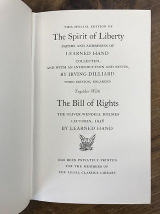 THE SPIRIT OF LIBERTY W/BILL OF RIGHTS 1989 DECORATIVE
