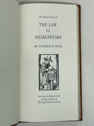 THE LAW IN SHAKESPEARE