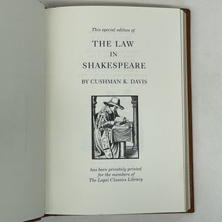 THE LAW IN SHAKESPEARE