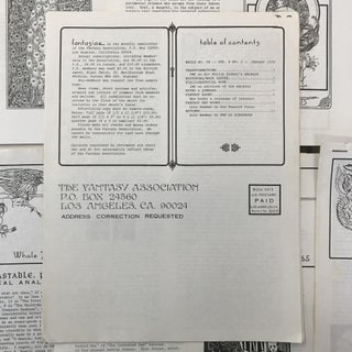 FANTASIAE NEWSLETTER (1978 - VOL. 6 NO. 1-4 & 6-11)