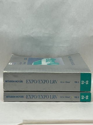 1992-1996 MITSUBISHI EXPO / EXPO LRV FACTORY SERVICE MANUALS (2 VOLUME SET)