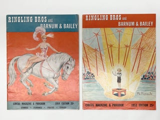 Item #51584 TWO RINGLING BROS AND BARNUM & BAILEY CIRCUS PROGRAMS 1953/1954