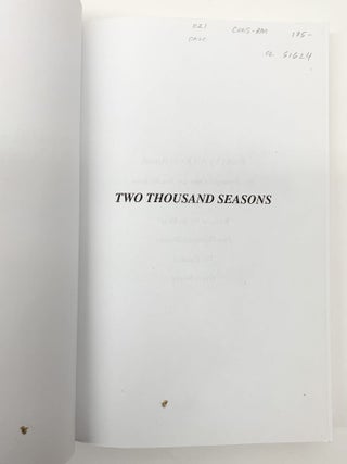 TWO THOUSAND SEASONS