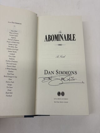 THE ABOMINABLE: A NOVEL
