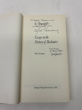 ESSAYS IN THE HISTORY OF MECHANICS