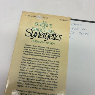 THE SCIENCE OF STRUCTURE: SYNERGETICS