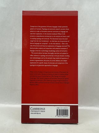 TYPOLOGY AND UNIVERSALS: SECOND EDITION