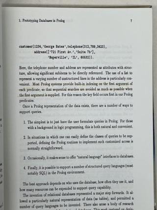 THE PRACTICE OF PROLOG