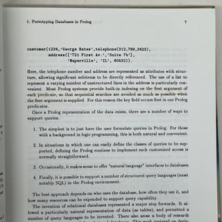 THE PRACTICE OF PROLOG