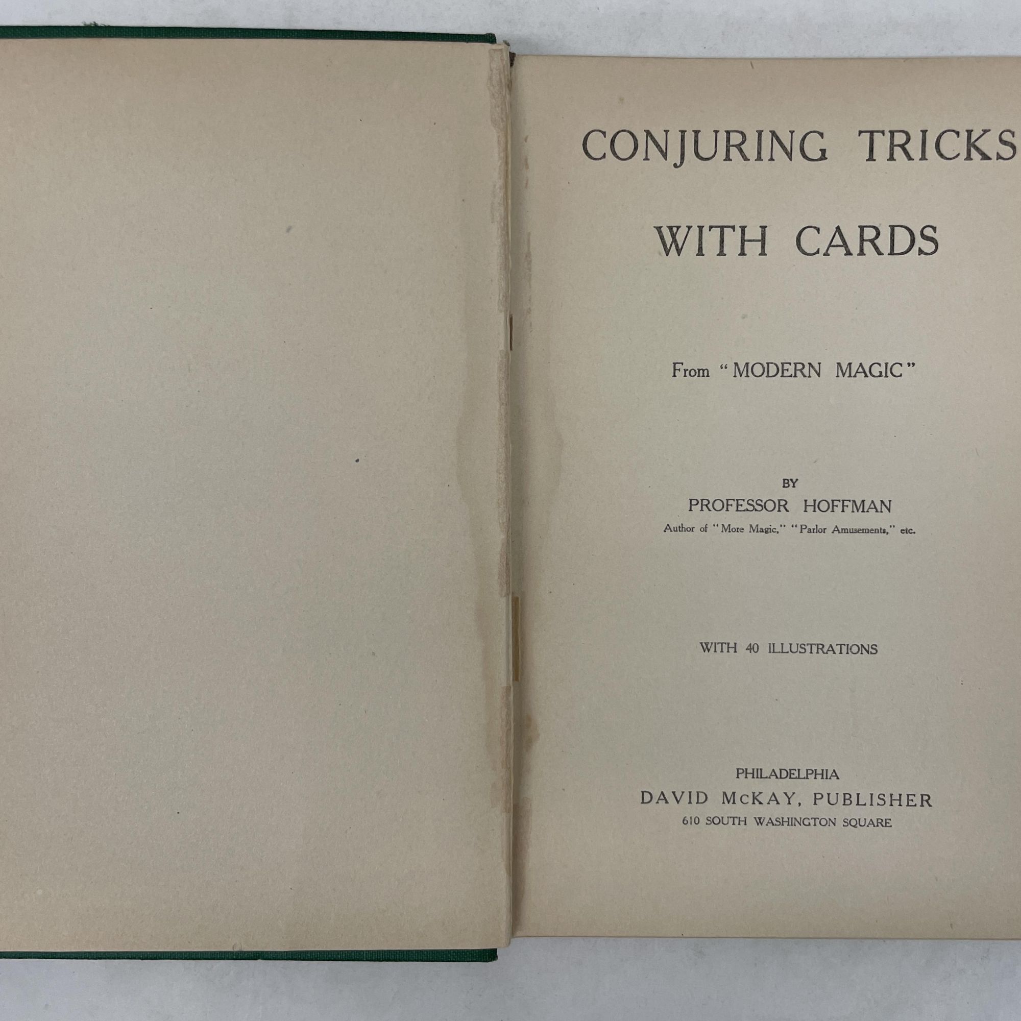 CONJURING TRICKS WITH CARDS | Professor Hoffman
