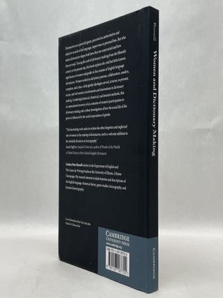 WOMEN AND DICTIONARY-MAKING: GENDER, GENRE, AND ENGLISH LANGUAGE LEXICOGRAPHY