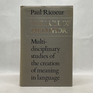 Item #64723 THE RULE OF METAPHOR: MULTI-DISCIPLINARY STUDIES OF THE CREATION OF MEANING IN...