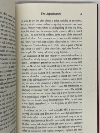 SILENCE, THE PHENOMENON AND ITS ONTOLOGICAL SIGNIFICANCE