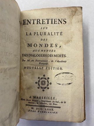 ENTRETIENS SUR LA PLURALITÉ DES MONDES