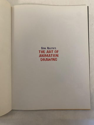 DON BLUTH'S ART OF ANIMATION DRAWING
