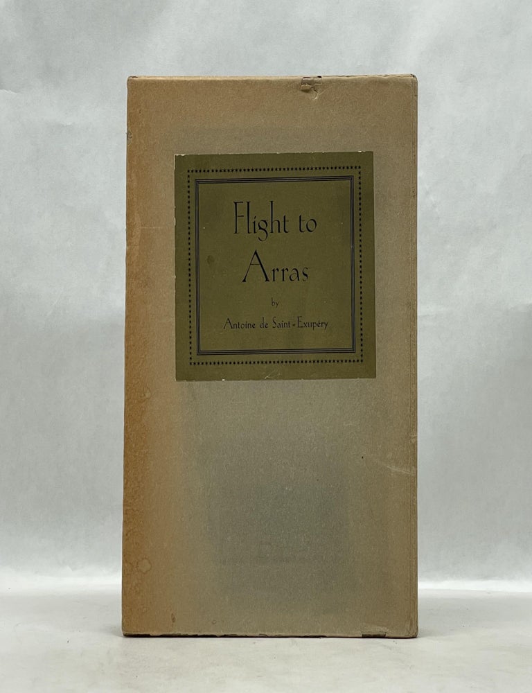 Item #66103 FLIGHT TO ARRAS. Antoine de Saint Exupery.