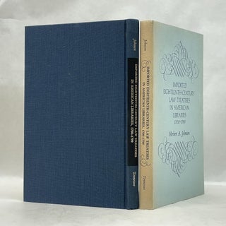 IMPORTED EIGHTEENTH-CENTURY LAW TREATISES IN AMERICAN LIBRARIES (1700-1799)