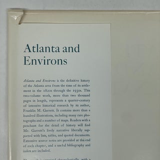 ATLANTA AND THE ENVIORNS: A CHRONICLE OF PEOPLE AND EVENTS (VOL 2)