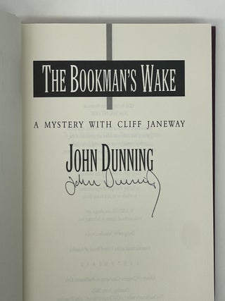 THE BOOKMAN'S WAKE: A MYSTERY WITH CLIFF JANEWAY