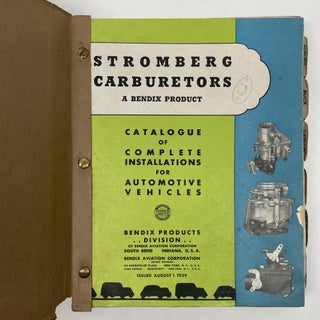 STOMBERG CARBURETOR PARTS CATALOG AND MANUAL: NO.10C - JULY 1939