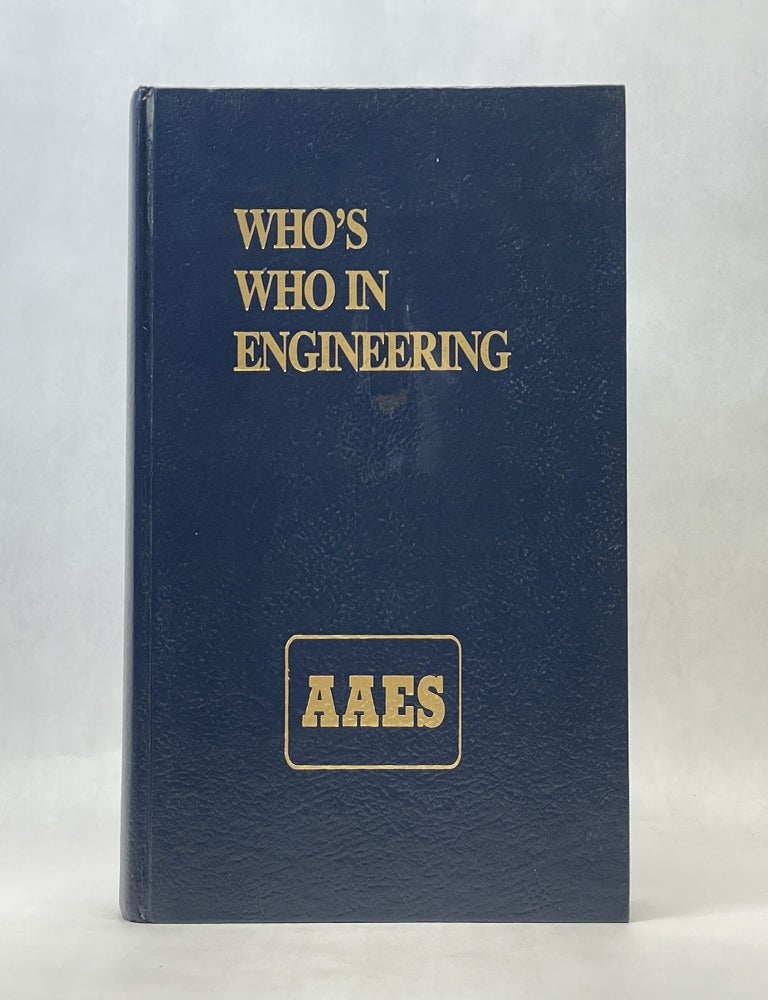 Item #66460 WHO'S WHO IN ENGINEERING. Gordon Davis.