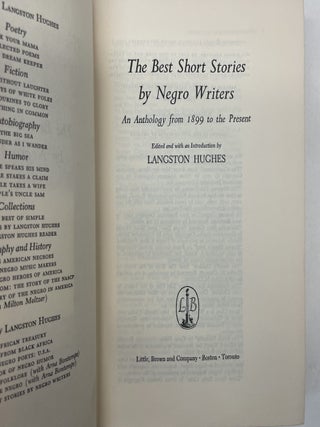 THE BEST SHORT STORIES BY NEGRO WRITERS