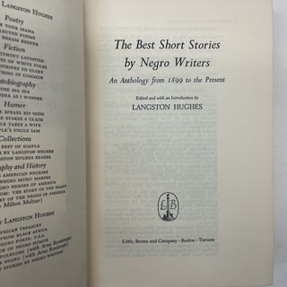 THE BEST SHORT STORIES BY NEGRO WRITERS