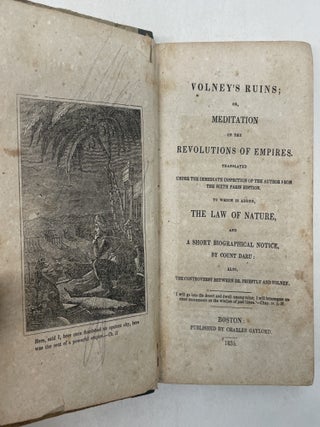 VOLNEY'S RUINS; OR, MEDITATION ON THE REVOLUTION OF EMPIRES.