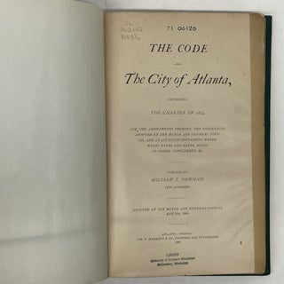 THE CODE OF THE CITY OF ATLANTA